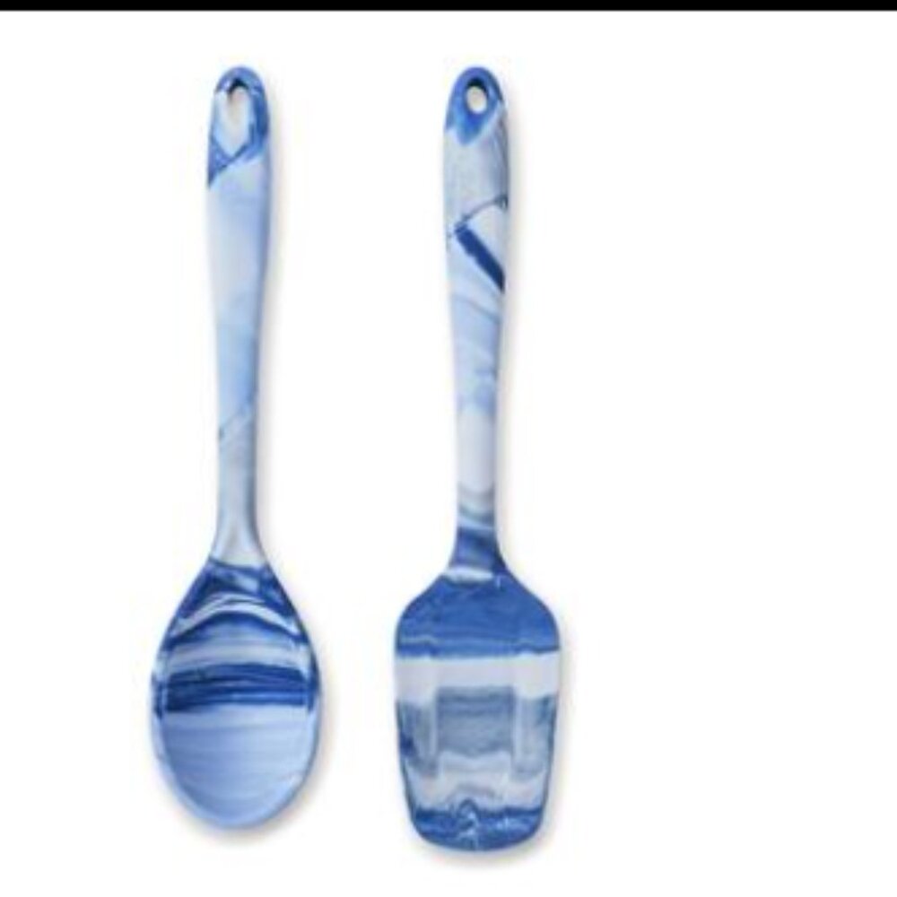 2pc Tie Dye Silicone Utensil Set